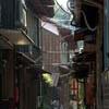 Narrow street in the Oki-shima town